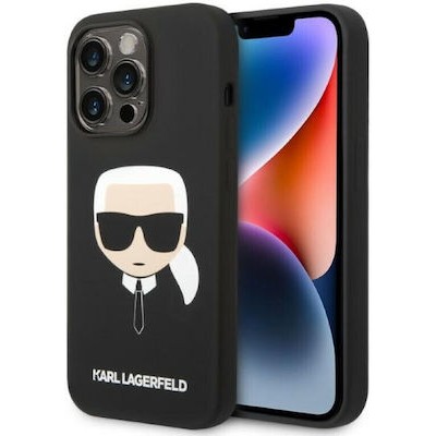 Karl Lagerfeld Karl Head Silicone Case Black (iPhone 14 Pro Max)